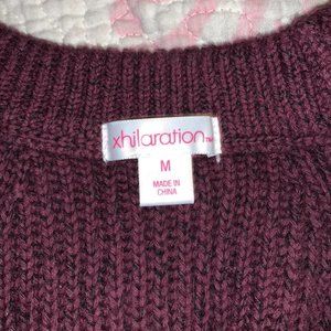 NWOT Burgundy sleeveless knit dress